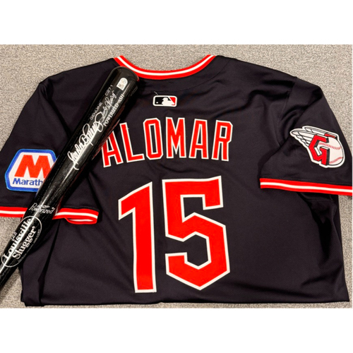 Photo of Sandy Alomar Jersey/Bat Bundle - Size 50