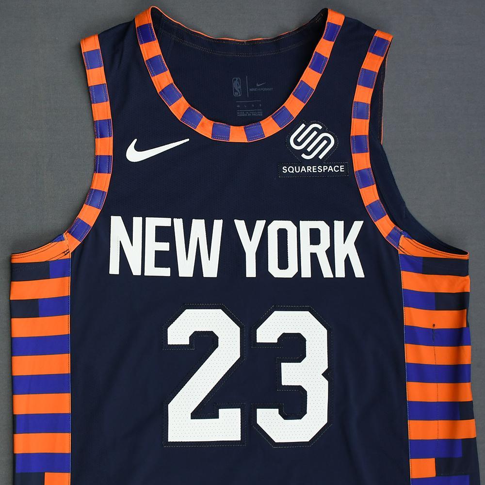 Trey Burke New York Knicks Christmas Day' 18 GameWorn City