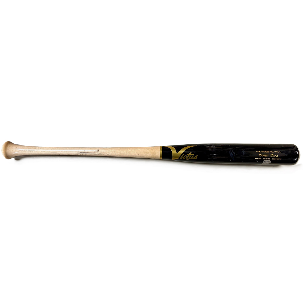 Game Used Broken Bat: Yandy Diaz - Top 7 - April 4, 2025 at