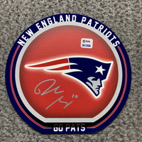 NFL - Patriots Drake Maye Signed 3D Wall Art 8x8