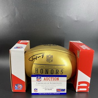 NFL Honors - Ravens Justin Tucker Signed Gold NFL Honors Football