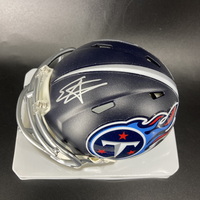 NFL - Titans Elic Ayomanor Signed Mini Helmet