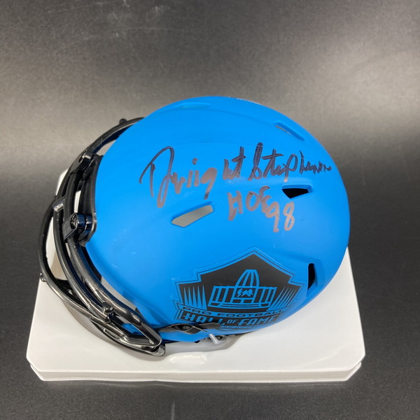 HOF - Dolphins Dwight Stephenson Signed HOF Rave Mini Helmet
