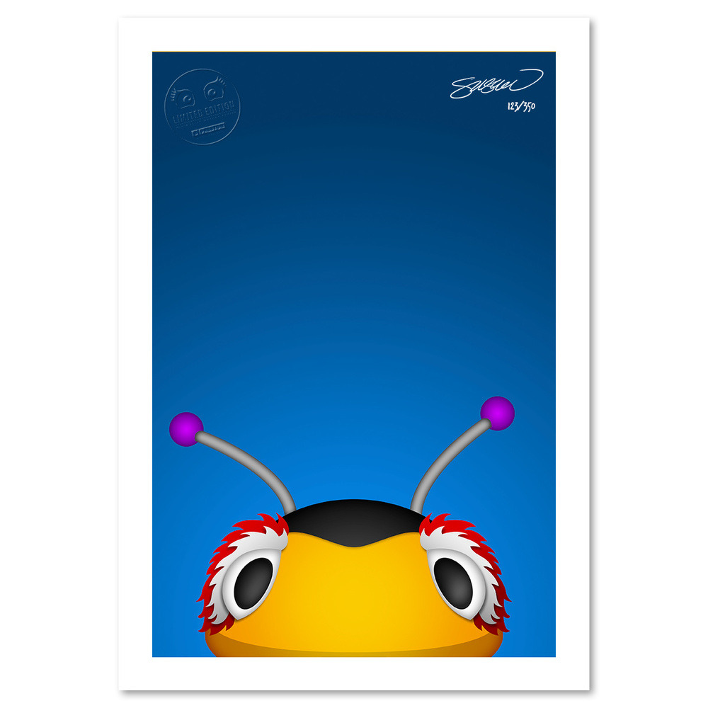 Thunderbug Minimalist NHL Mascot Limited Edition Art Print by S. Preston
