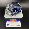 NFL - Titans Elic Ayomanor Signed Mini Helmet