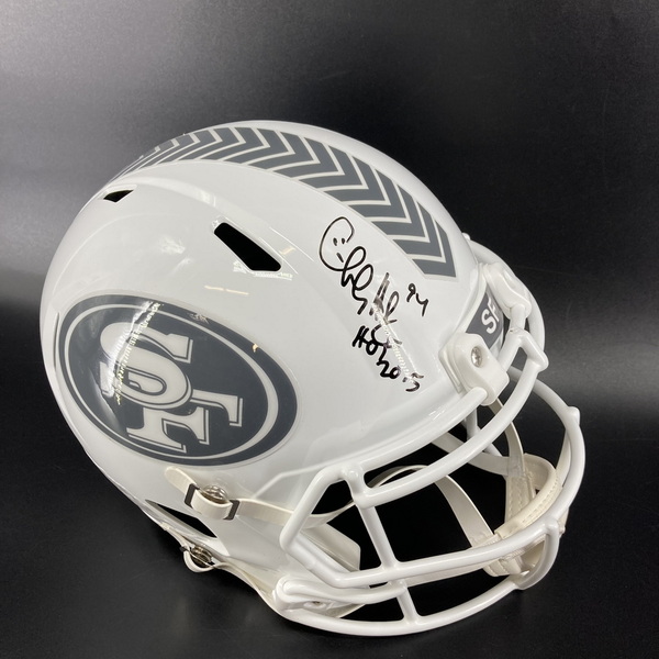 HOF - 49ers Charles Haley Signed Replica STS Helmet