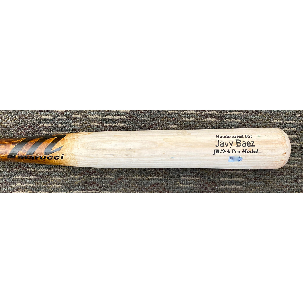 Javy Baez Detroit Tigers Game-Used Cracked Bat (MLB AUTHENTICATED