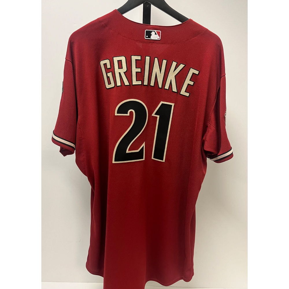 2018 Game Used Zack Greinke Throwback 2011 Jersey with Kevin