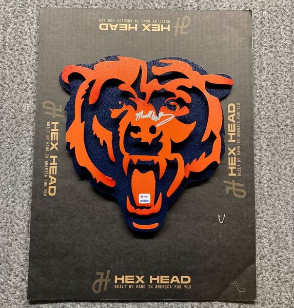 HOF - Bears Mike Singletary Signed 3D Metal Wall Art (12x12)