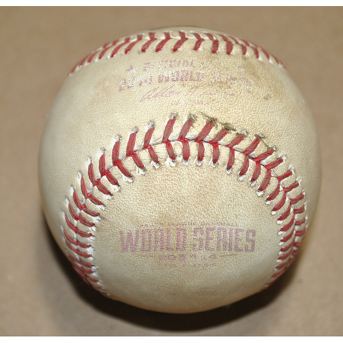 Game-Used Baseball - 2014 World Series Game 7 - Kansas City Royals vs. San Francisco Giants - Batter: Brandon Crawford, Pitcher: Wade Davis, Ball in Dirt, Top 7
