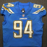 NFL - London Games Chargers Corey Liuget Game Used Jersey VS. Titans ( O...