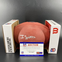 NFL - Chargers Isaiah Spiller Signed Authentic Football