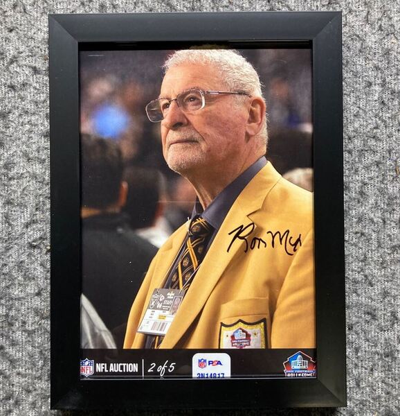HOF - Chargers Ron Mix NFL Auction Exclusive Signed 5x7 Photo Individual...