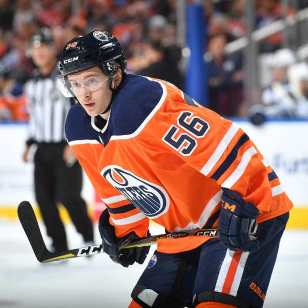 Kailer Yamamoto #56 - Autographed 2017-18 Rookie Season Edmonton