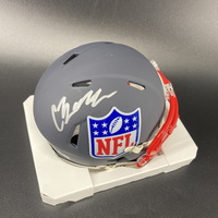 NFL - Panthers Chandler Zavala Signed NFL Shield Mini Helmet