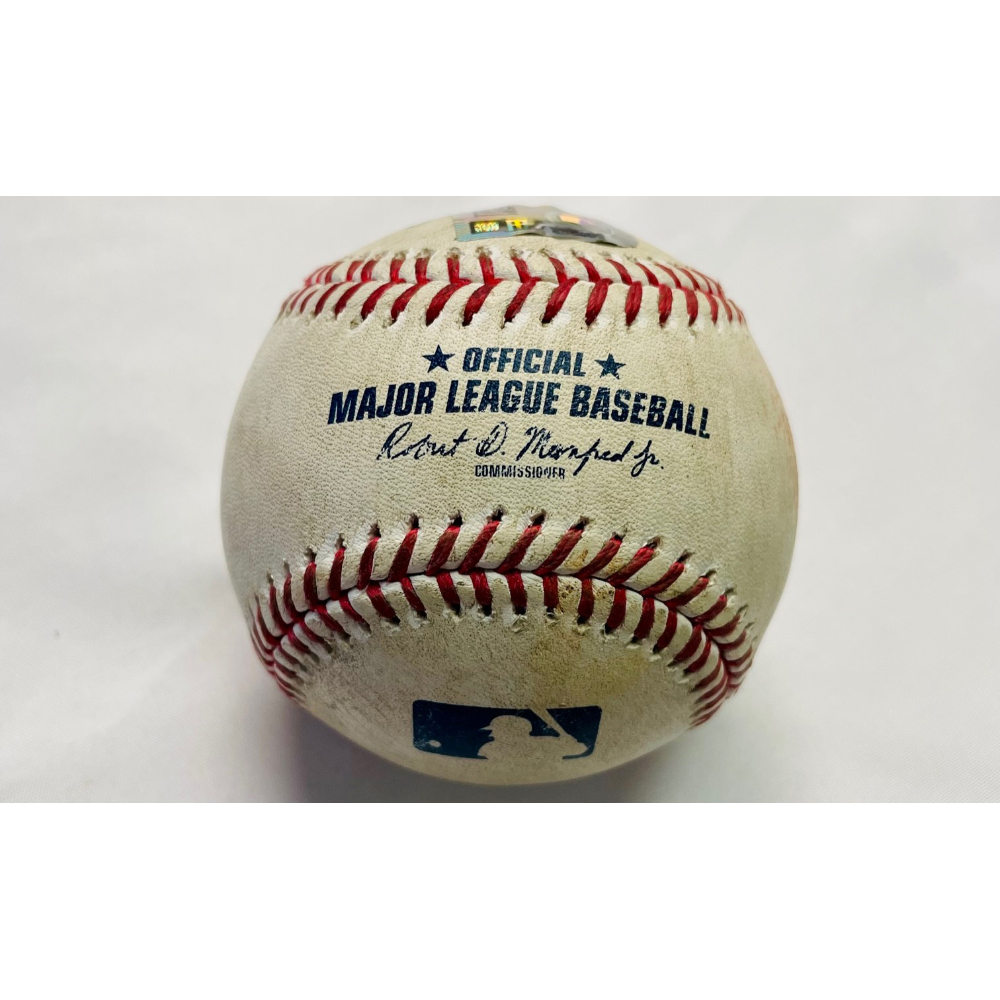 Game Used Baseball Curtis Mead single off Andrew Heaney Bottom 2