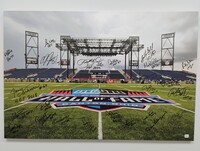 HOF - Multi Signed 2x3 Hall Of Fame Canvas Print Signed by Calvin Johnso...