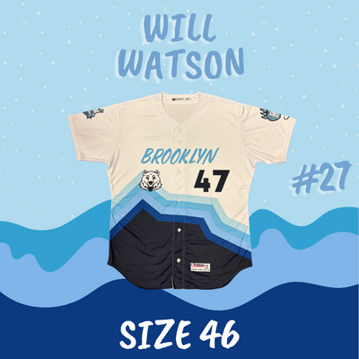 #27 Will Watson Game Used Polar Bear Jersey (Size 46)
