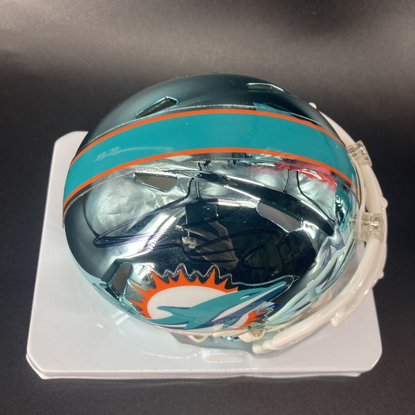 Dolphins - Kiko Alonso Signed Chrome Mini Helmet