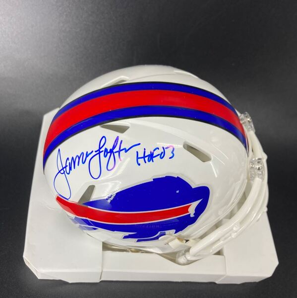 HOF - Bills James Lofton Signed Mini Helmet
