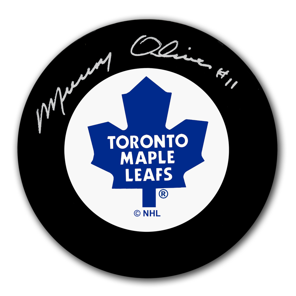 Murray Oliver Toronto Maple Leafs Autographed Puck