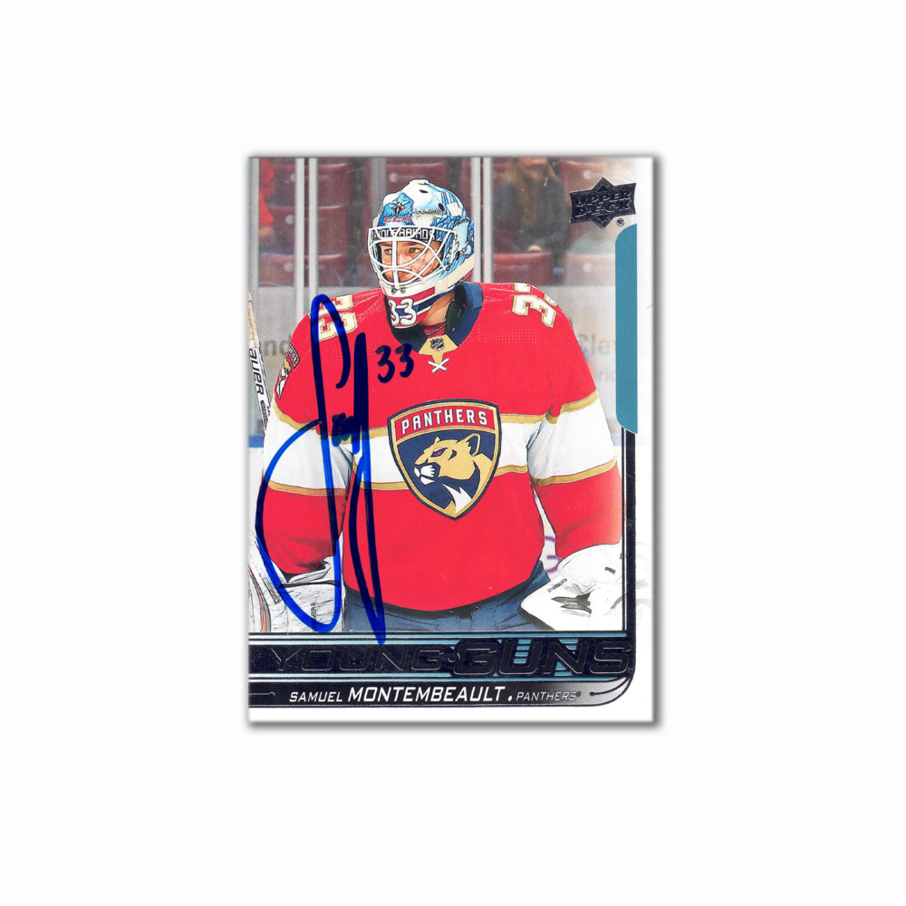 2018-19 UD Young Guns #242 SAMUEL MONTEMBEAULT Autographed Rookie Card