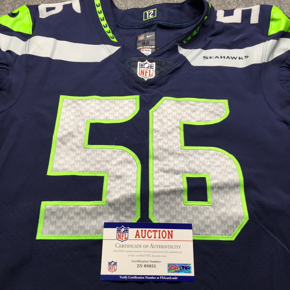 Crucial Catch Seahawks Jordyn Brooks Game Used Jersey (9/20/20) Size