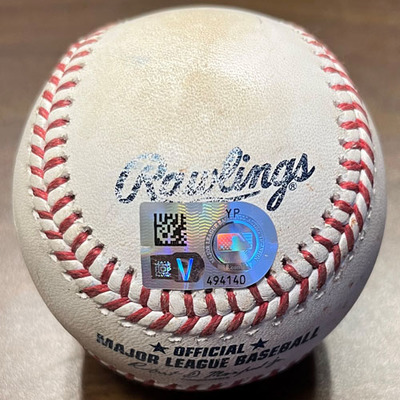 Osleivis Basabe single Authenticated Game Used Baseball - 6/9/2023