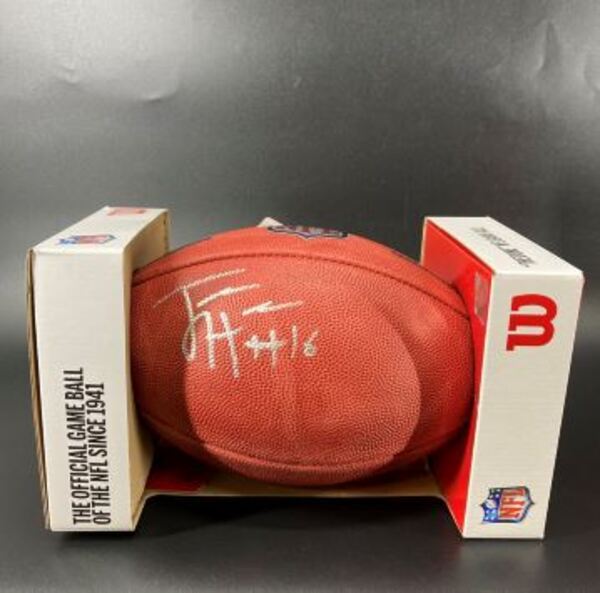 NFL - Vikings Jaren Hall Signed Authentic Football