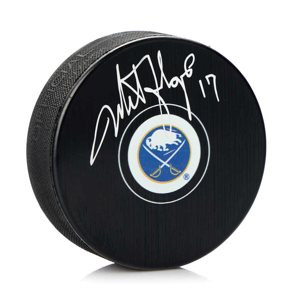 Mike Foligno Autographed Buffalo Sabres Hockey Puck