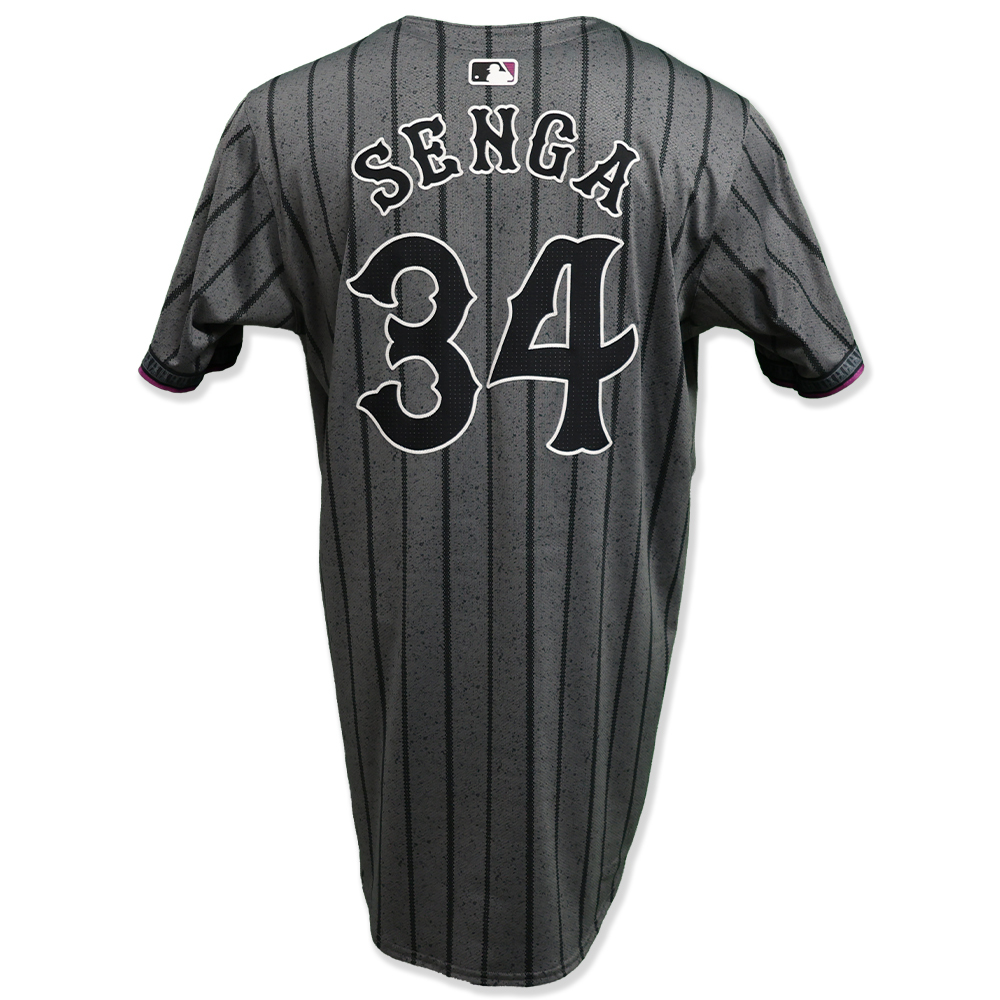 Kodai Senga #34 - Game-Used City Connect Jersey - Authenticated to