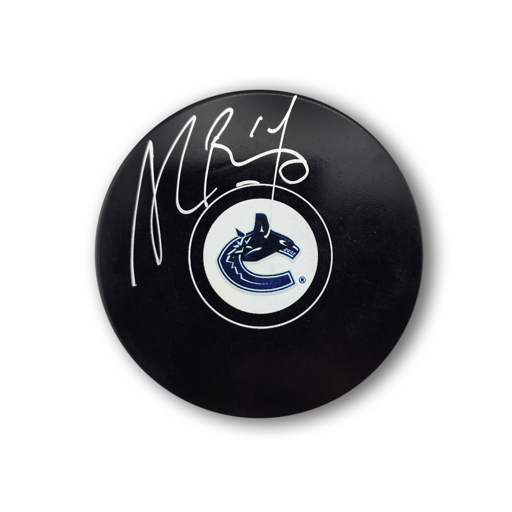 Alex Burrows Autographed Vancouver Canucks Hockey Puck
