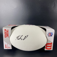 NFL - Buccaneers Kalen DeLoach Signed White Composite Football