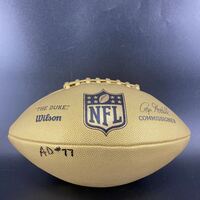 NFL - Eagles Anim Dankwah Signed Gold Composite Football