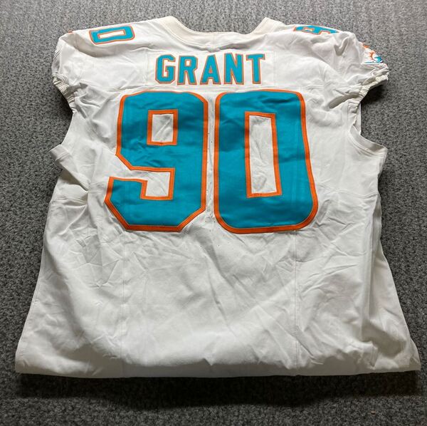 Crucial Catch - Dolphins Kenneth Grant Game Worn Jersey (9/18/2025) Size...
