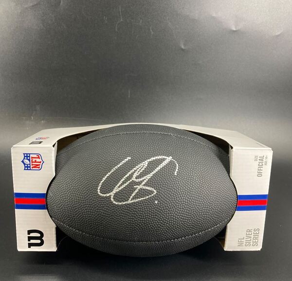 NFL - Packers Mathew Golden Signed Black Composite Silver Series Football