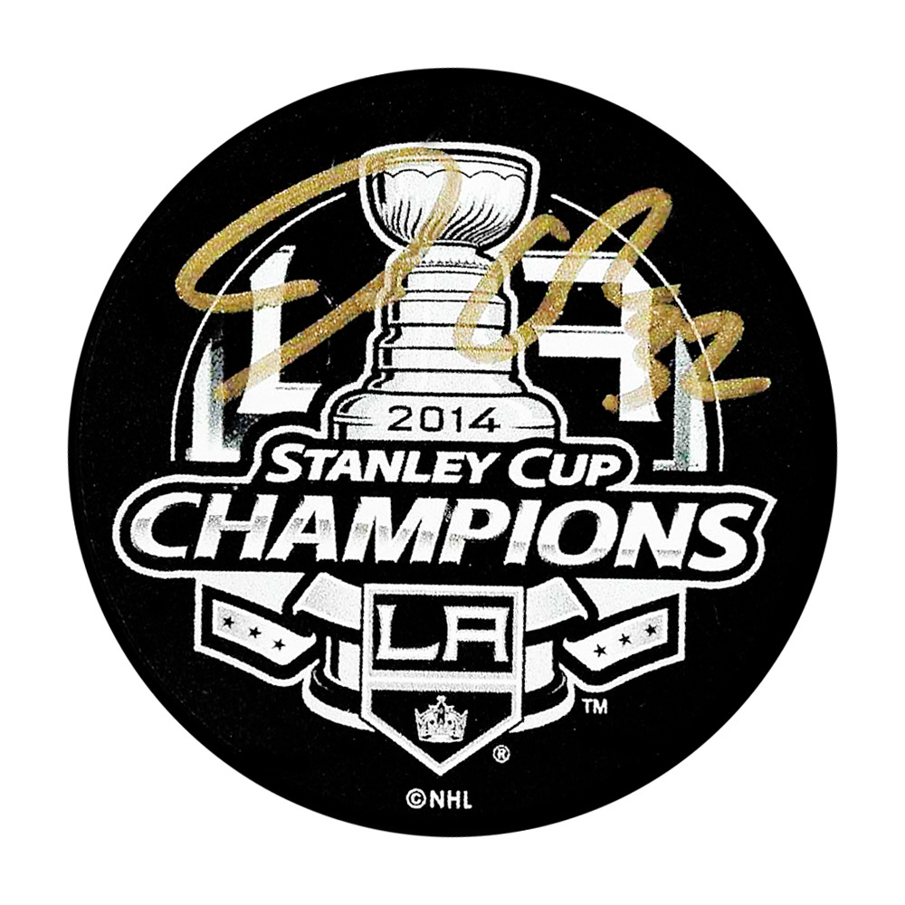 Jonathan Quick Autographed 2014 Stanley Cup Champions Puck