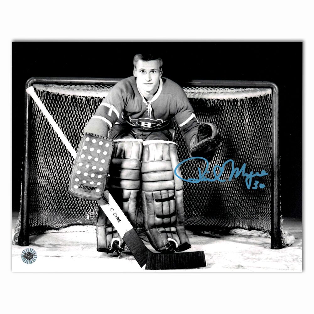 Phil Myre Autographed Montreal Canadiens Horizontal B/W 8x10 Photo