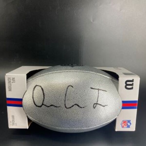 NFL - Jets Omar Cooper Jr Signed Silver Composite Football