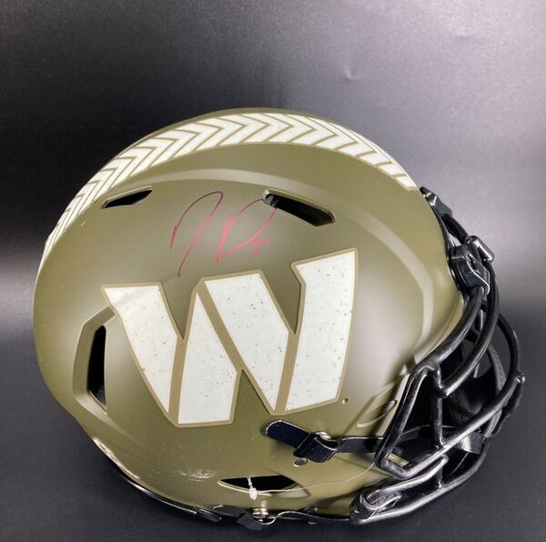 NFL - Commanders Jayden Daniels Signed Authentic STS Speed Helmet