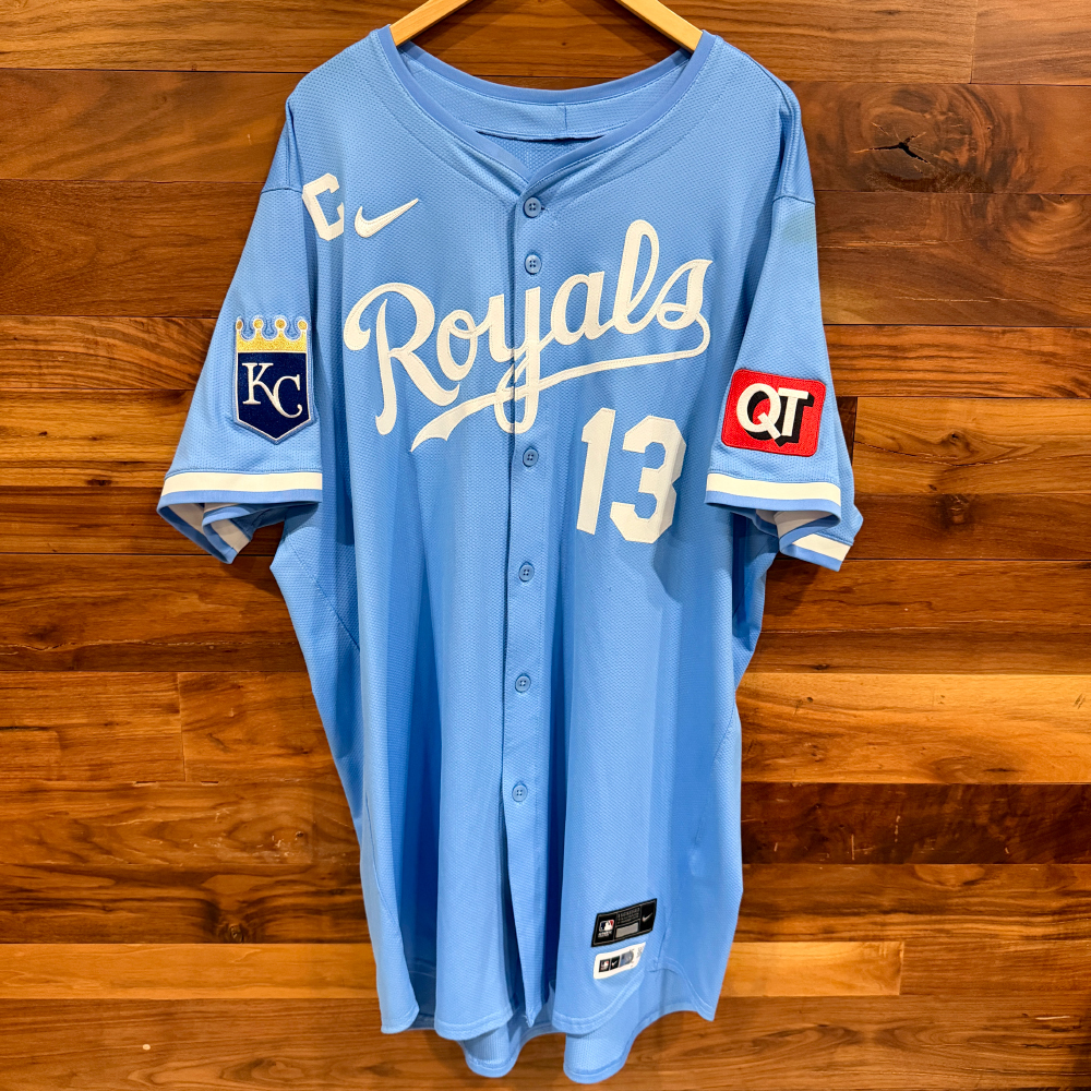 【SALE】MLB ペレス実使用ユニフォーム　レイズ Game-Used Jersey: Salvador Perez #13 (CWS@KC 8/17/25) - Size 52