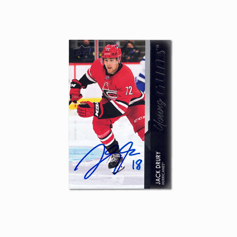 2021-22 UD Young Guns #731 JACK DRURY Autographed Rookie Card