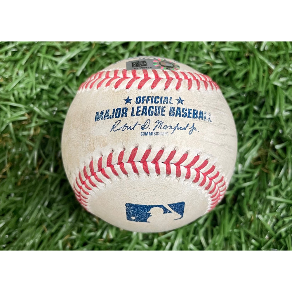 Game Used Baseball Juan Soto double off Ryan Yarbrough Top 6