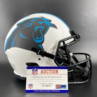 NFL - Panthers Matt Corral signed lunar eclipse helmet