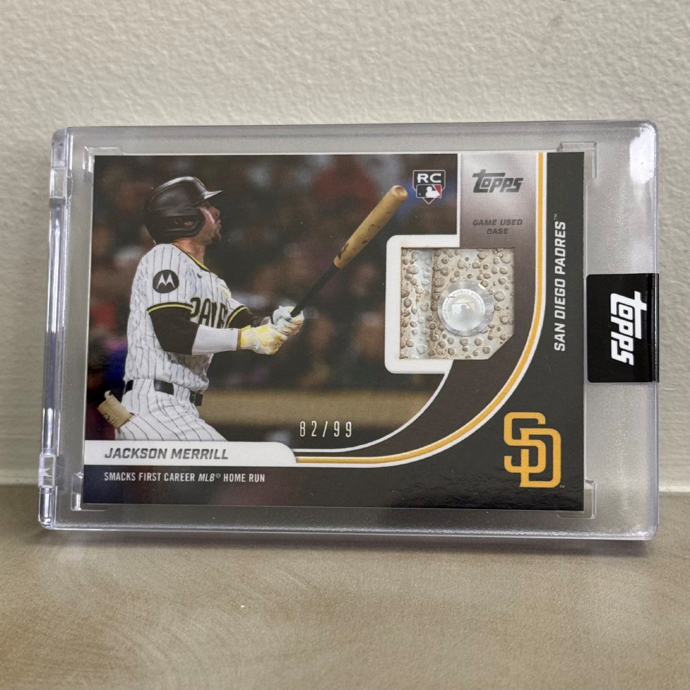 Jackson Merrill 2024 Topps BASE Rookie Relic Card /99 - Smacks 