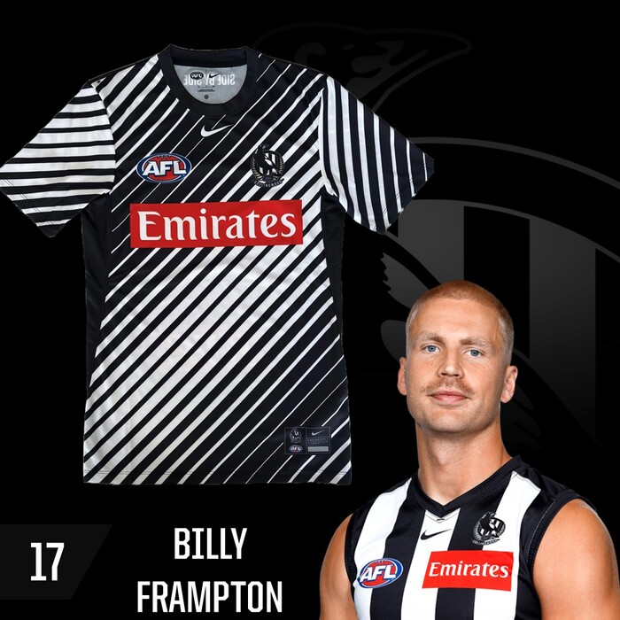 Billy Frampton #17 Collingwood 2025 Run Out Top