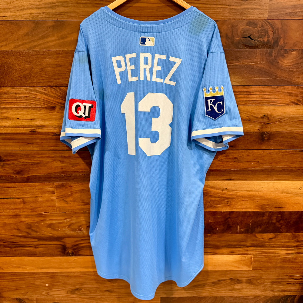 【SALE】MLB ペレス実使用ユニフォーム　レイズ Game-Used Jersey: Salvador Perez #13 (CWS@KC 8/17/25) - Size 52