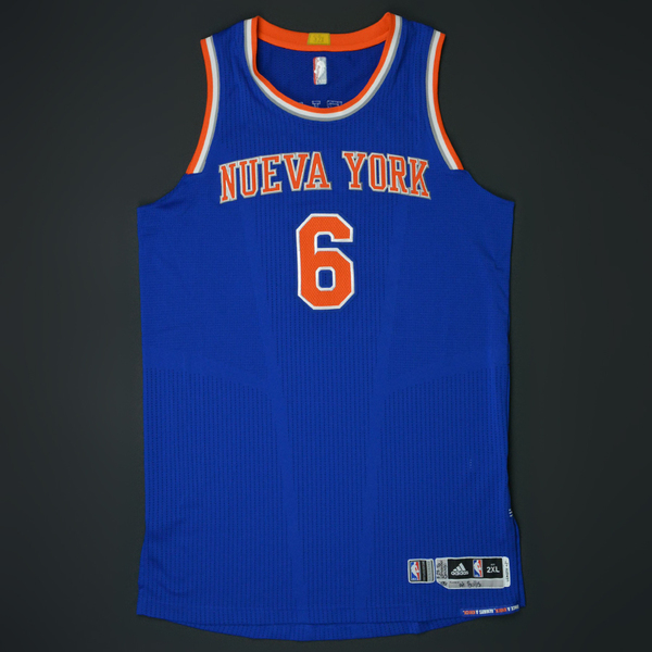 Kristaps Porzingis - New York Knicks - Game-Worn "NOCHES ENEBEA" Jersey ...