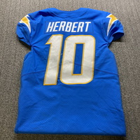 STS - Chargers Justin Herbert Game Worn Jersey (11/20/22) Size 40 With C...