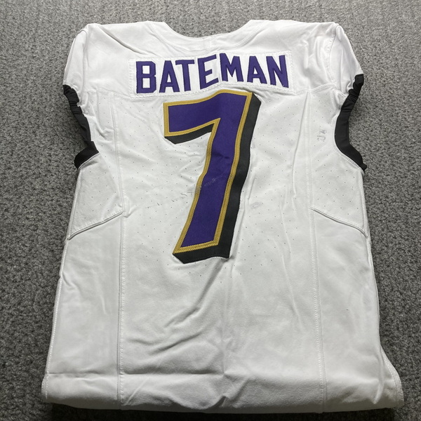 London Games - Ravens Reshod Bateman Game Worn Jersey (10/15/23) Size 38...